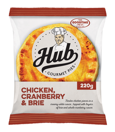 Chicken, Cranberry, & Brie Pie